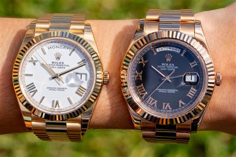 rolex presidential 40mm vs 41mm|40mm bussdown rolex preowned.